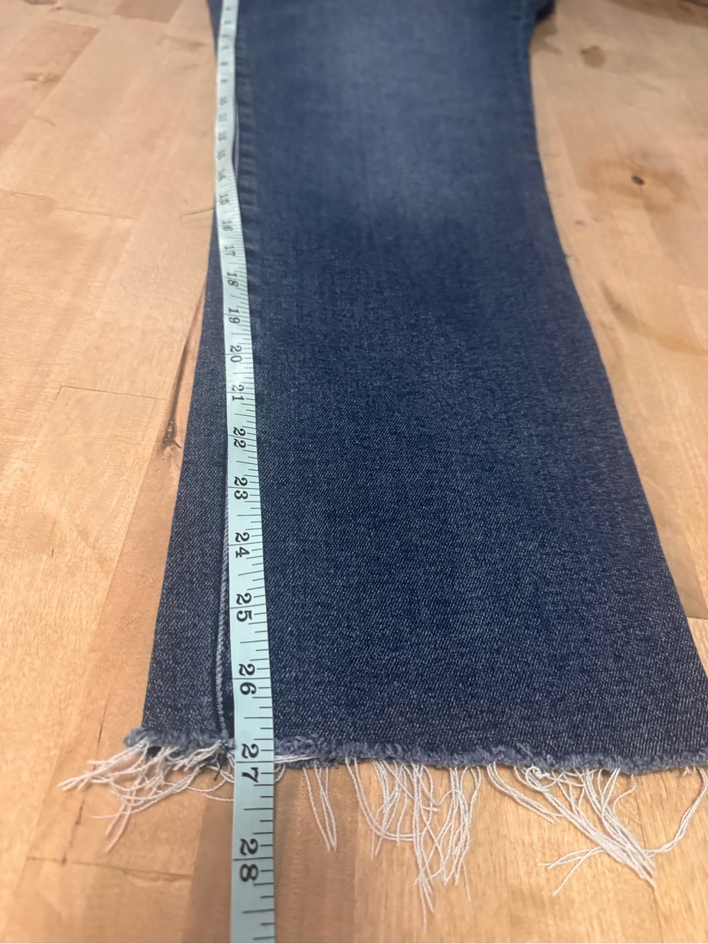 Evereve the Ever Straight cropped High-Rise Straight Leg Jeans raw hem - Picture 11 of 11